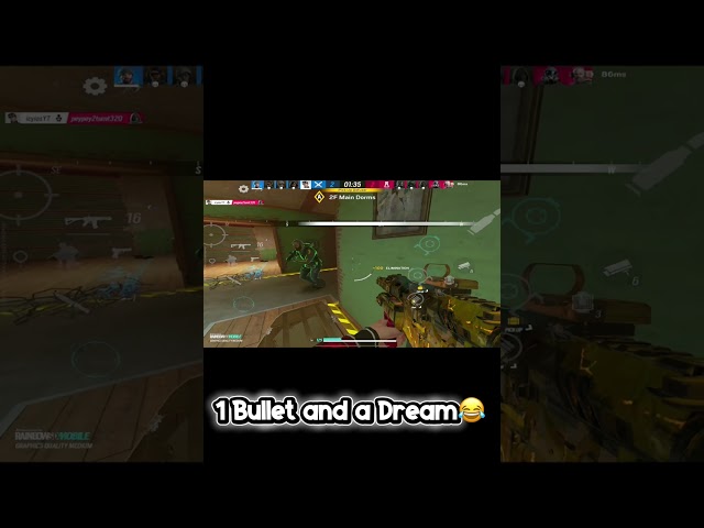 One Bullet and a Dream🔥😂  Rainbow Six Mobile #R6M #R6M_PARTNER #AMPd #ad
