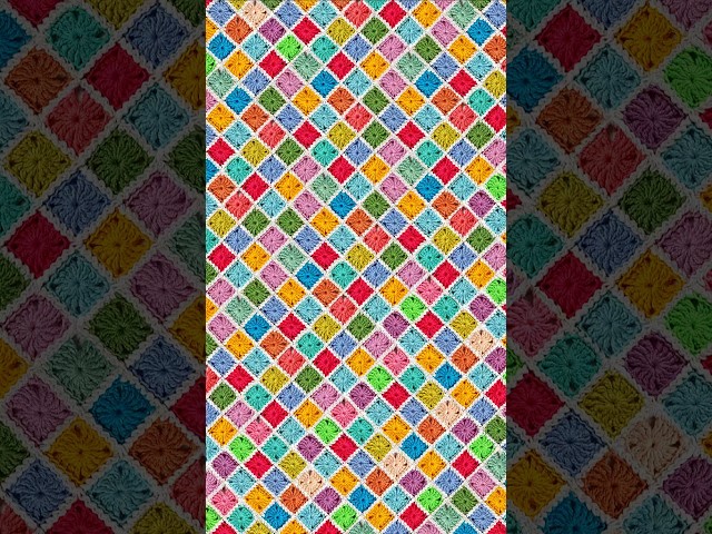 Easy Crochet Scrap Blanket! Crochet a Cute Granny Square. #crochet #crochetblanket