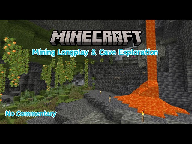 Minecraft Longplay Mining - No Commentary - 1.20
