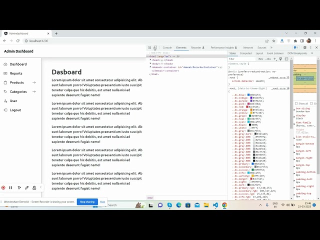 Free Responsive Admin Dashboard in Angular 15