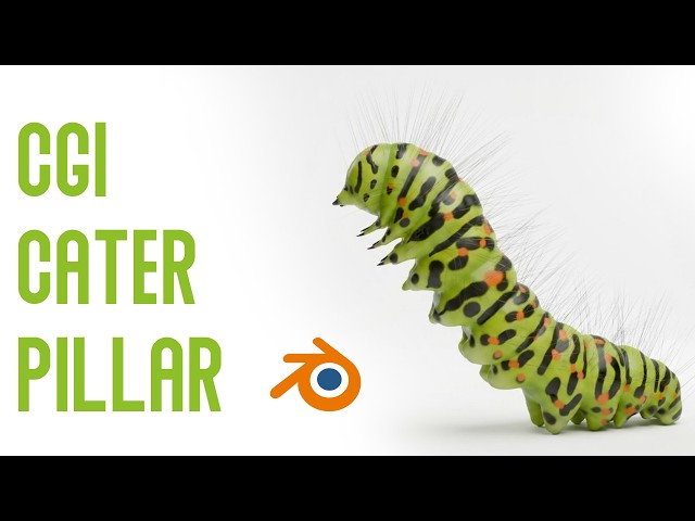 Making a Photoreal 3D Caterpillar in Blender | VFX Breakdown & Tutorial