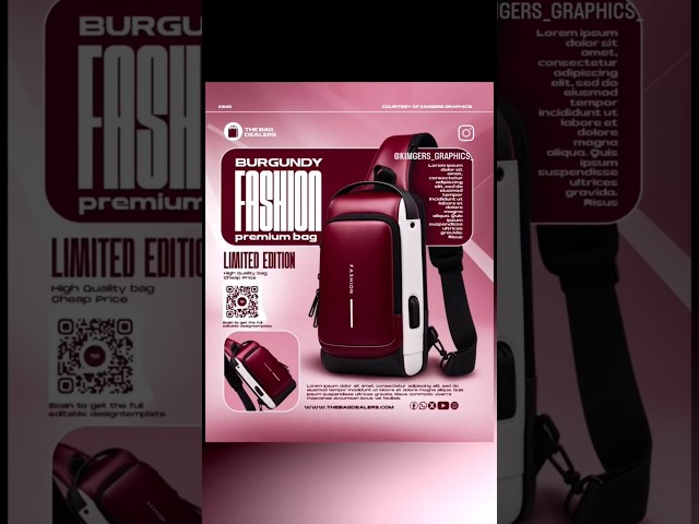 Create a Premium Bag Advertisement in Photoshop | Banner Design Tutorial