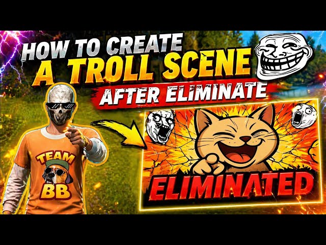 HOW TO CREATE A TROLL SCENE AFTER ELIMINATION IN FREE FIRE CRAFTLAND 🤣🔥