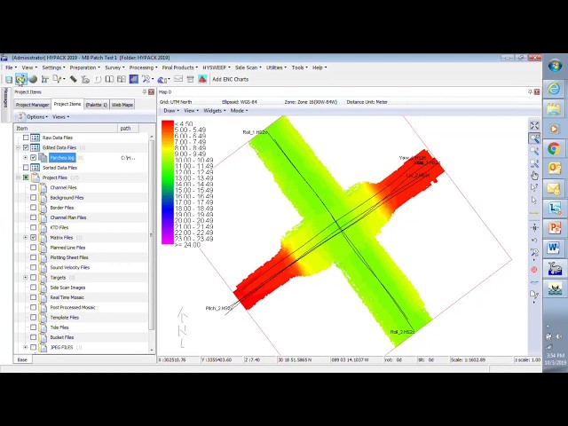 HYPACK in Spanish: MBMax64 - Patch Test