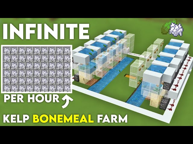 New!! ZERO TICK KELP BONEMEAL Farm for Minecraft Bedrock MCPE 26.4+!