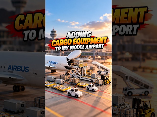 Adding Cargo Equipment To My 1/400 Scale Model Airport