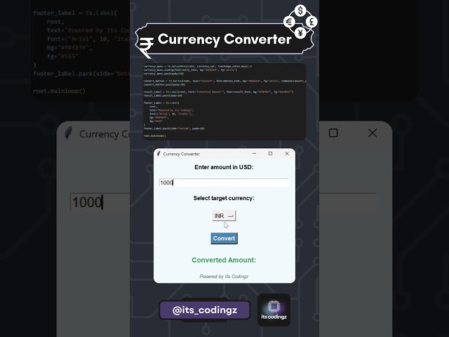Create Currency Converter using Python!