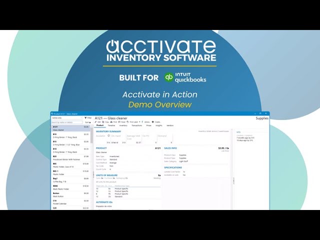 Acctivate Inventory Software Demo Overview