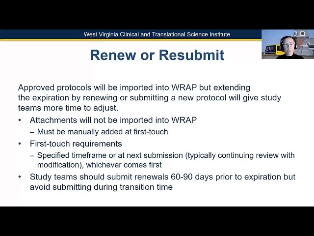 What Researchers Can Do to Prep for the IRB Module in WRAP final
