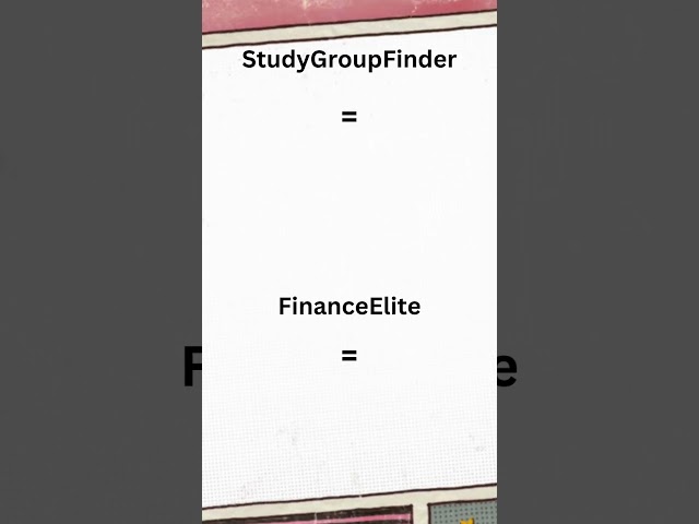 Study Group Finder