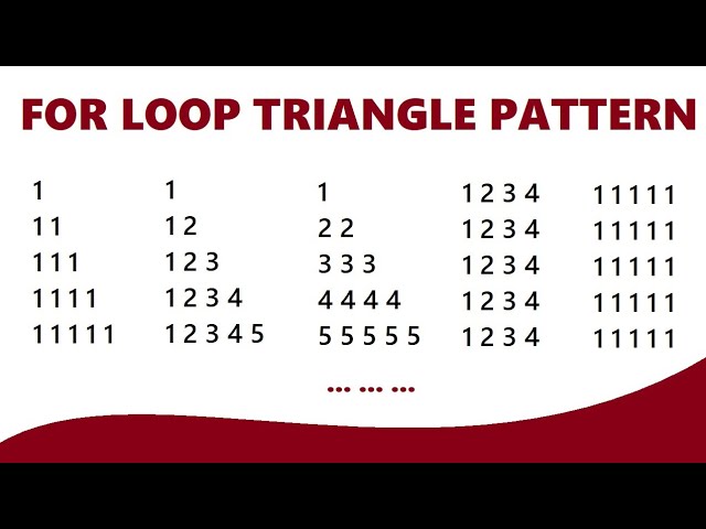 For Loop Triangles | For Loop Pattern Printing | seba | class 10 | hslc | Computer Science