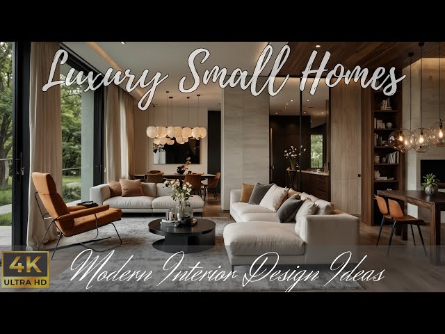 Luxury Small Homes with Rustic Modern Interior Design Ideas