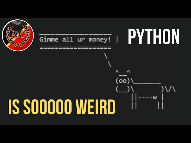 COWSAY - The Weirdest Python Library  || Python Tricks