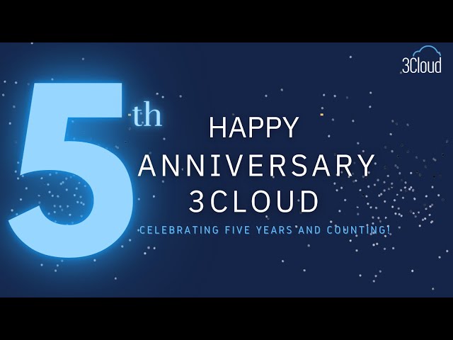Happy 5 Year Anniversary 3Cloud!