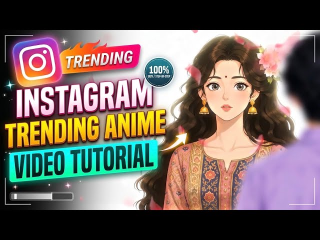 Instagram Trending [Ai Girl Anime Video Tutorial ] #videoediting #animeedit #explorepage #aivideo