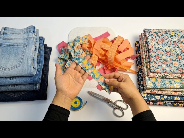 ✂️Easy Way to Sew a patchwork Bag: Easy Tricks for Sewing a luxury patchwork makeup  bag(diy)