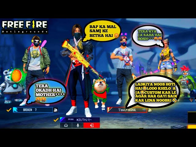 PRO BOY CALL ME NOOB 😡😡|| LADKIYA BAS LUDO KHEL SAKTI HAI🤬 || MUST WATCH - GARENA FREE FIRE 🔥🔥