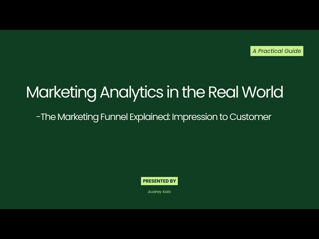 2026 Lesson 2: The Marketing Funnel Explained: Impression to Customer