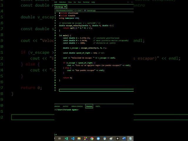 Así modelas un agujero negro en C++ 🤯
