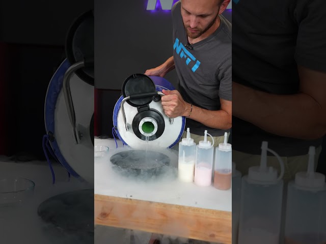 Making Dippin' Dots with Liquid Nitrogen!