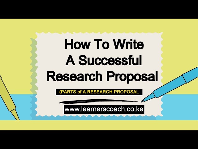 How To Write A Successful Research Proposal