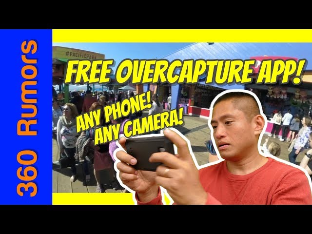 Overcapture Tutorial Part 3: free overcapture app for any phone (iOS or Android) any 360 camera