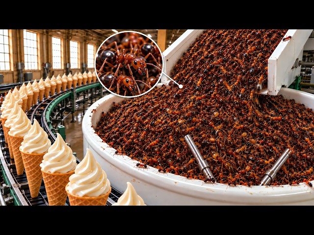 Inside the Edible Ant Ice Cream Factory | Full Manufacturing Process
