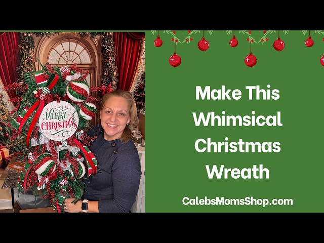 DIY Whimsical Christmas Wreath Tutorial | How to Make a Christmas Wreath with Ornaments