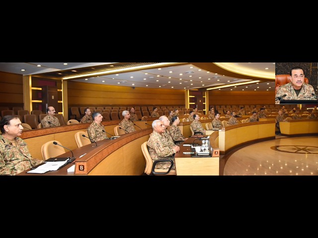 FM Syed Asim Munir, COAS & CDF, presided over the 277th Corps Commanders’ Conference at GHQ. | ISPR
