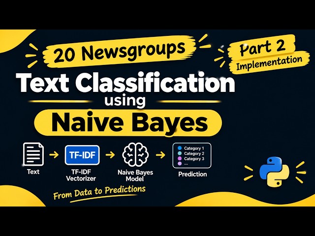Naive Bayes Text Classification in Python | 20 Newsgroups | Part 2