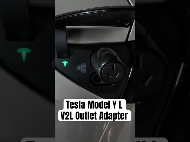 Tesla V2L Outlet Adapter Power Share for Model Y L: Real-World Test! #shorts