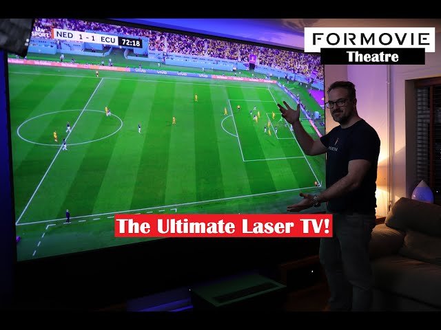 Formovie Theatre - The Ultimate UST 4K Laser TV Projector on 120inch Vividstorm Screen