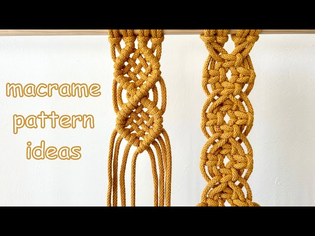 Macrame Patterns Tutorial | Macrame Pattern Ideas | Basic Macrame Knots