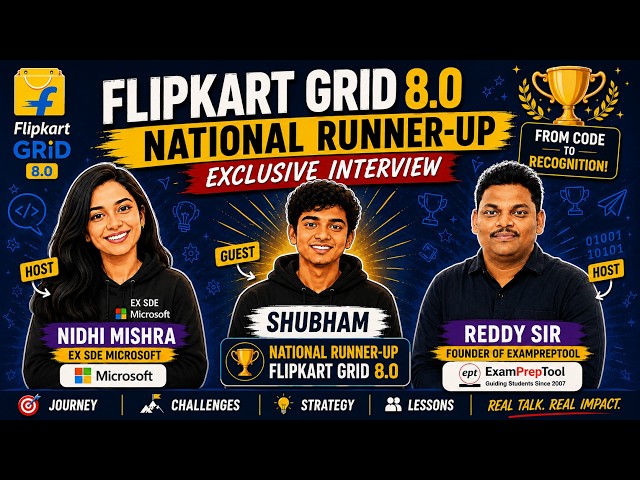 Flipkart Grid 8.0 National Runner-Up | Shubham’s Coding Journey, Strategy & Lessons