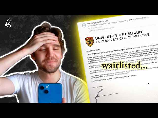 Medical School Waitlist Purgatory | My 2026 Application Results