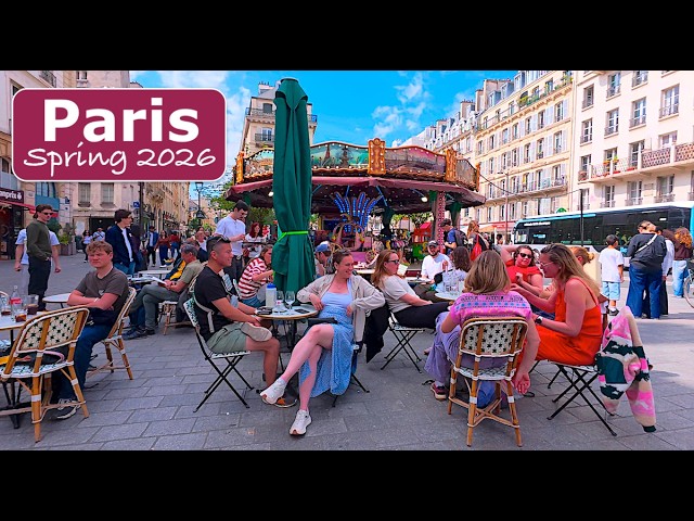 Paris Walking Tour 2026_ Le Marais in 4K HDR | Spring Stroll