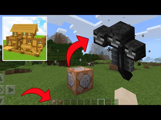 Summon Wither in Block Crazy Robo World With COMMAND BLOCK 
