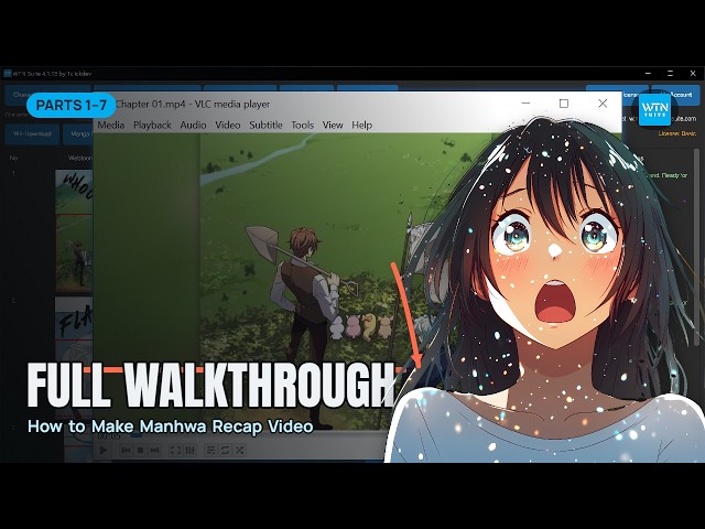 Make a Manhwa & Webtoon Recap Video With AI — Full Walkthrough (WTN Suite)