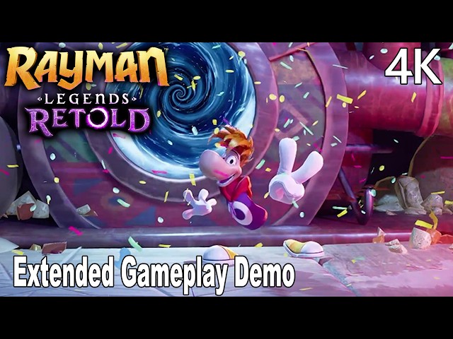 Rayman Legends Retold Extended Gameplay Demo 4K