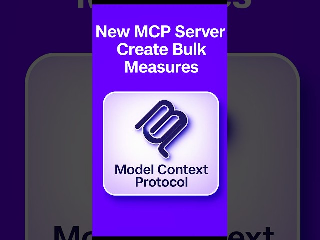 Power BI MCP Server - Create Bulk Measures in Power BI #powerbi