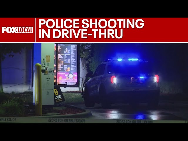 Man shot by Detroit police in McDonald's drive-thru