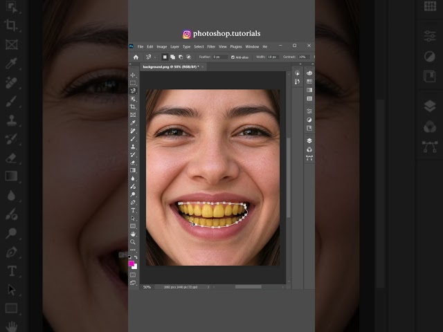 How to Whiten Teeth Naturally in Photoshop 2026 🦷 | Easy Retouching Trick