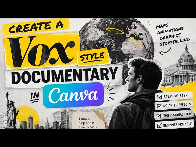 How to Create a VOX Style Documentary in Canva | Full Tutorial