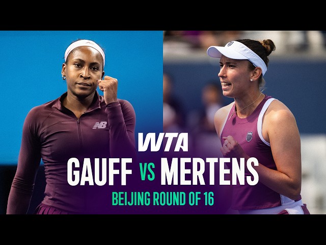 Coco Gauff vs. Elise Mertens | 2026 Beijing Round of 16 | WTA Match Highlights