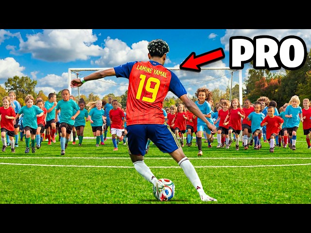 100 KIDS vs 1 PRO In A Football Match