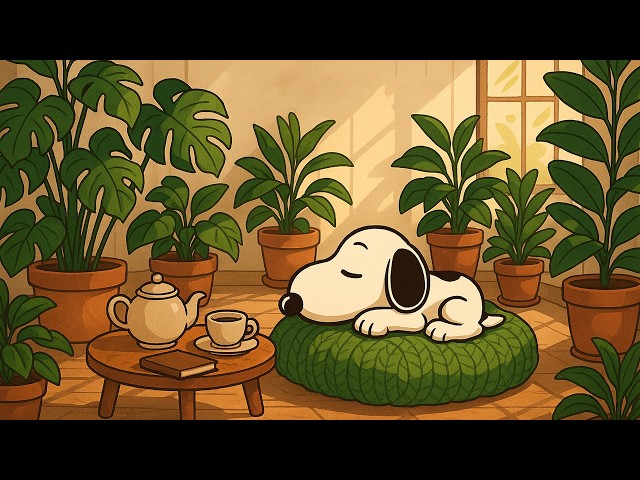 Lazy Time with Snoopy  🎧 Jazz Beats Boosts Your Mood
