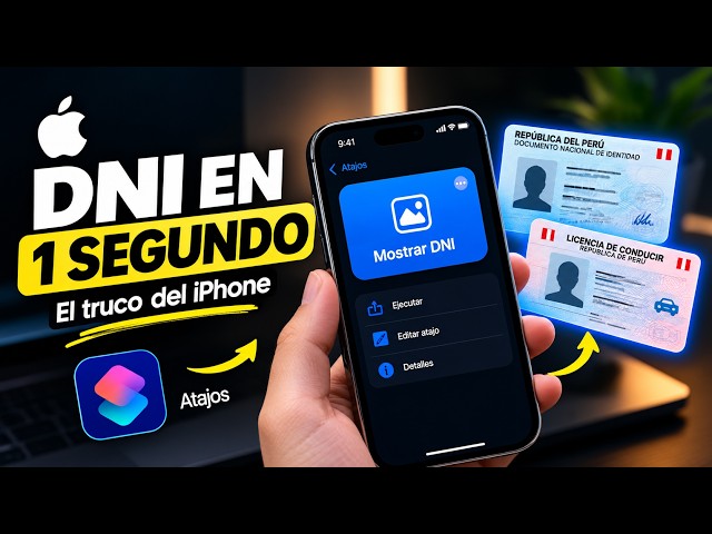 Muestra tu Licencia de Conducir en 1 Segundo en iPhone (Truco con Atajos)