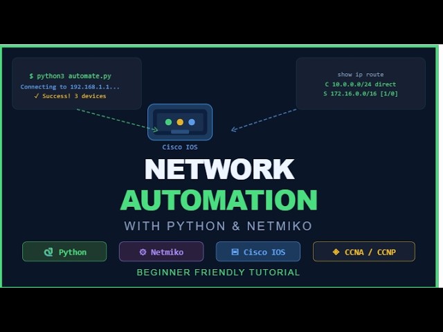 Getting started with Network Automation ( Python + Netmiko )