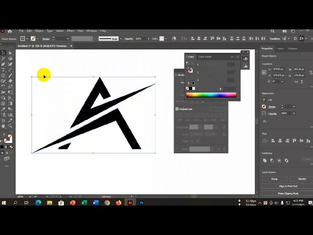 Logo Design Letter A With KMK Voice