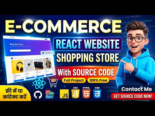E-Commerce Website in React | Free Source Code Included #ecommercewebsite